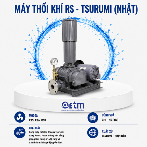 MÁY THỔI KHÍ RS -TSURUMI (NHẬT)